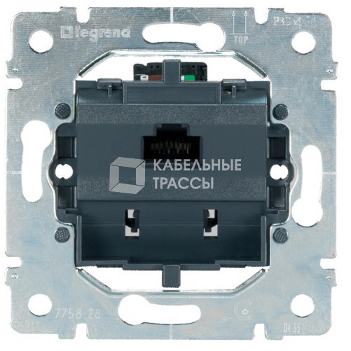 PRO21 Розетка комп. 1-ая 6 кат STP (RJ45) без лапок (крепление винтами) | 775767 | Legrand