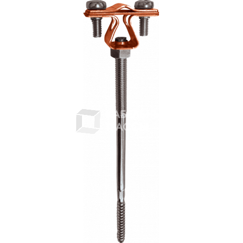 Держатель проводника круглого 8-10 мм для деревянного фасада, медь|90022|Ezetek