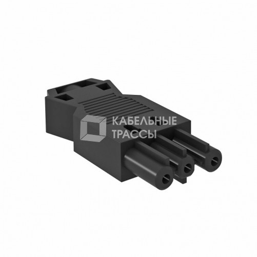 Разъем 3-полюсный Modul45connect, вилка 16 А, 250 B (черный) (BT-S GST18i3p SW) | 6108056 | OBO Bettermann