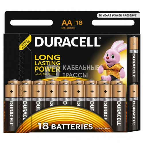 Элемент питания Duracell LR6-18BL BASIC | Б0014448 | Duracell