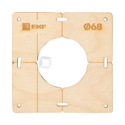 Шаблон для подрозетников c 1 отв. диам. 68 мм EKF Expert | sh-d68-1 | EKF