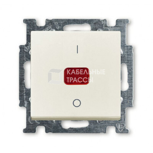 ABB Basic 55 Сл. кость Выключатель 1-клавишный 2-полюсный, 20A | 1020-0-0090 | 2CKA001020A0090 | ABB