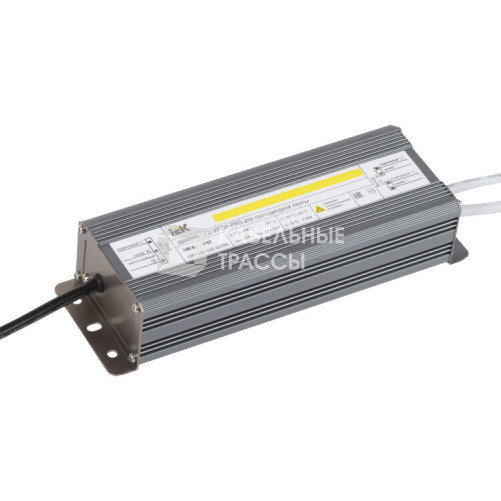 Драйвер для светодиодных лент LED ИПСН-PRO 100Вт 12В IP67 блок-шнуры | LSP1-100-12-67-33-PRO | IEK