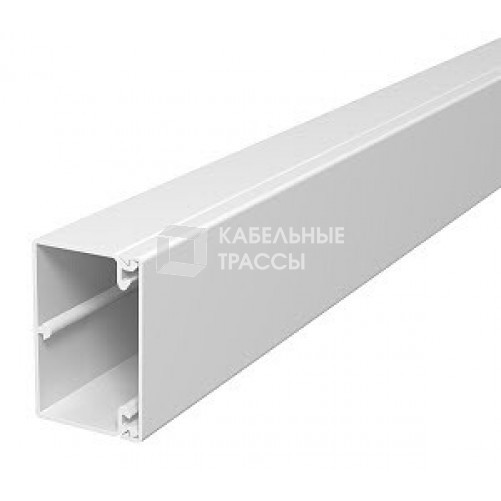 Кабель-канал WDK с крышкой 40x60x2000 мм (высота борта 40 мм, крышка 60 мм) ПВХ белый RAL 9010 | 6191134 | OBO Bettermann