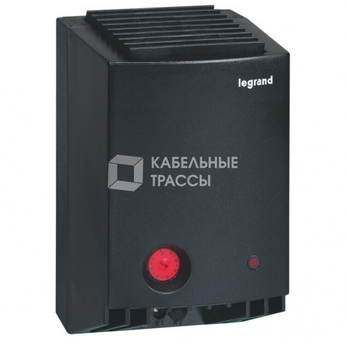 Электрический нагреватель - 230 В~ - класс II - 350 Вт - 7.5 A - термостат 0-60 С° с подсветкой - расход 35 м3/ч | 034806 | Legrand