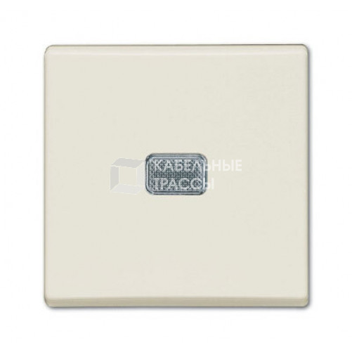 ABB Basic 55 Шале (белый) Выключатель 1-клавишный с подсветкой | 1012-0-2185 | 2CKA001012A2185 | ABB