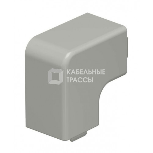 Крышка плоского угла кабельного канала WDK 25x25 мм (ПВХ,серый) (WDK HF25025GR) | 6158617 | OBO Bettermann