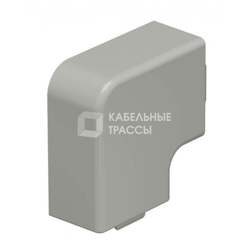 Крышка плоского угла кабельного канала WDK 25x40 мм (ПВХ,серый) (WDK HF25040GR) | 6158625 | OBO Bettermann