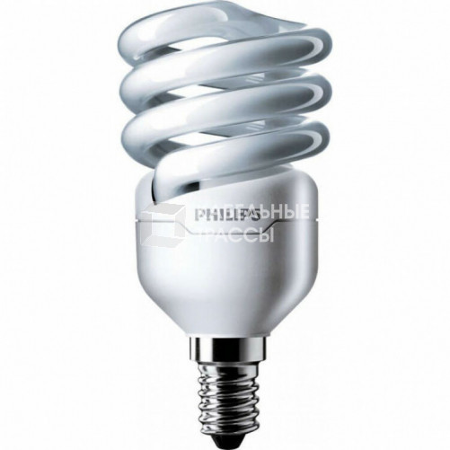 Лампа энергосберегающая КЛЛ Tornado T2 8y 12W WW E14 220-240V | 929689381502 | PHILIPS