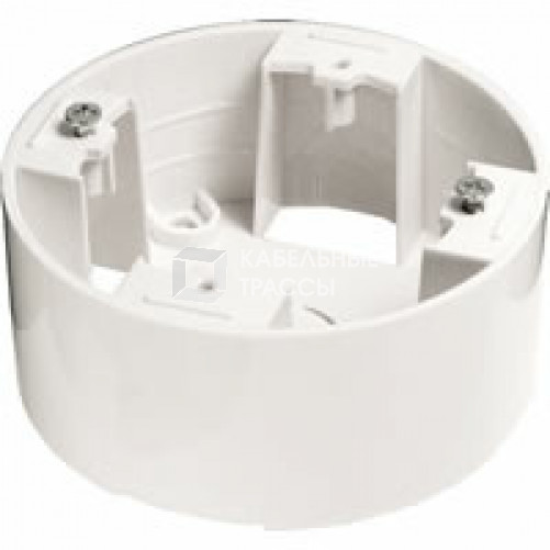 Подъемная коробка 1-пост. круглая (белый) LK Vintage-Classic | 889004-1 | Ecoplast