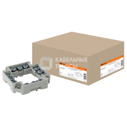 Клеммник для распаячных и установочных коробок с шагом 60мм, IP20, | SQ1402-0117 | TDM