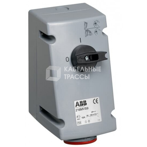 Розетка 316MVS6WH, 16A, 3P+E, IP67, 3ч|2CMA167829R1000| ABB