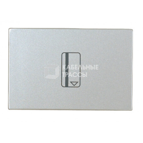 ABB Zenit Серебряный Выключатель карточный (2 мод) | N2214.1 PL | 2CLA221410N1301 | ABB