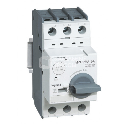 Выключатель автоматический для защиты электродвигателей MPX3 32MA 0,4A 100kA | 417342 | Legrand