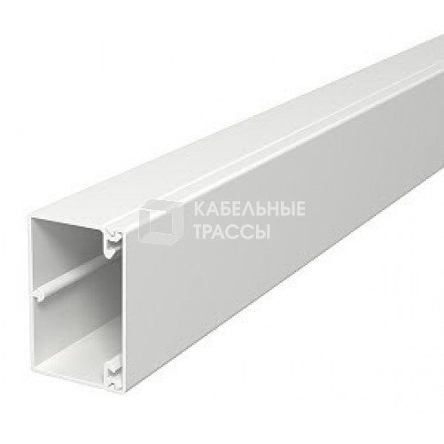 Кабель-канал WDK с крышкой 40x60x2000 мм (высота борта 40 мм, крышка 60 мм) ПВХ светло-серый RAL7035 | 6027024 | OBO Bettermann