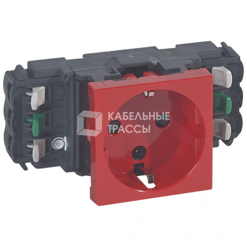 Розетка Mosaic DLP н.ст.2К+З блок. б/заж. | 077421 | Legrand