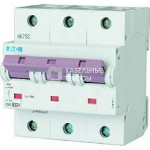 Выключатель автоматический трехполюсной PLHT-C40/3 характеристика С 25кА | 248036 | EATON