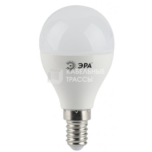Лампа светодиодная LED 5Вт E14 220В 4200К smd P45 шар | Б0017219 | ЭРА