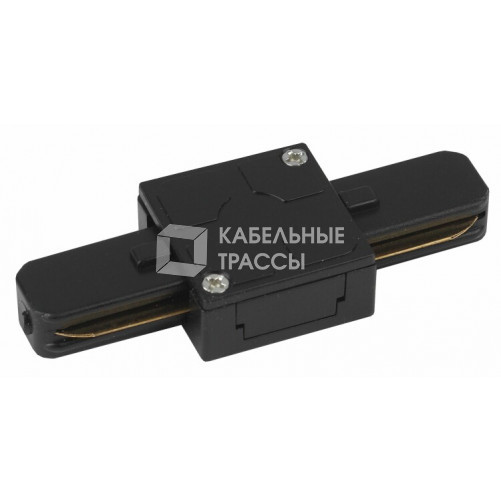 Коннектор для шинопровода прямой черный TR7-C 2W I BK | Б0032180 | ЭРА