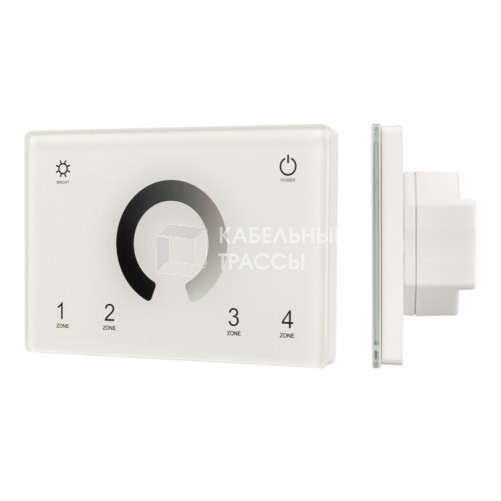 Панель Sens SMART-P79-DIM White (230V, 4 зоны, 2.4G) (Arlight, IP20 Пластик, 5 лет) | 028398 | Arlight