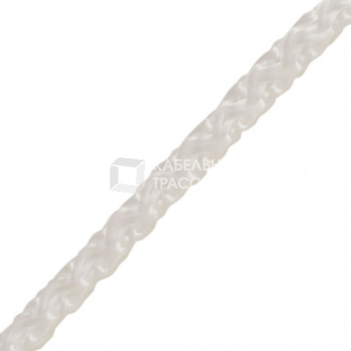 Шнур вязаный ПП 2 мм с серд., универс., белый, 50 м | 140320 | Tech-KREP