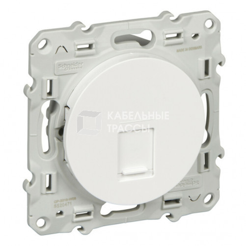 Odace Белый Розетка компьютерная RJ45 кат.5Е UTP infraplus | S52R471 | Schneider Electric