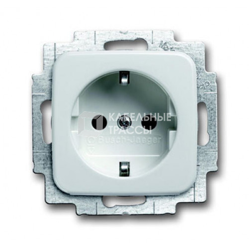Розетка SCHUKO 16А 250В, с LED подсветкой, Busch-Duro 2000 SI/Reflex SI, альпийский белый | 2013-0-5291 | 2CKA002013A5291 | ABB