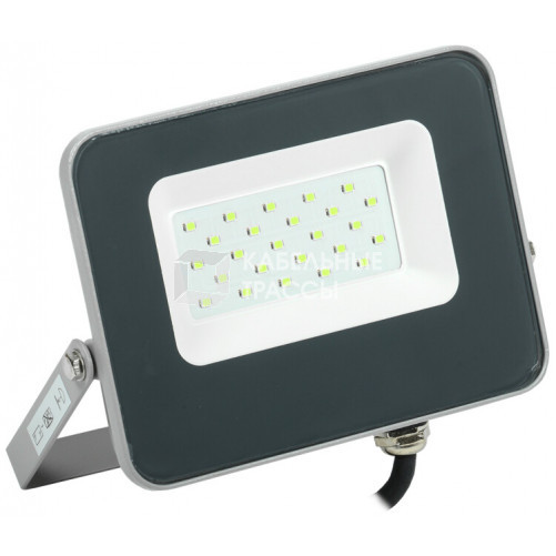 Прожектор светодиодный СДО 07-20G green IP65 серый | LPDO7G-01-20-K03 | IEK