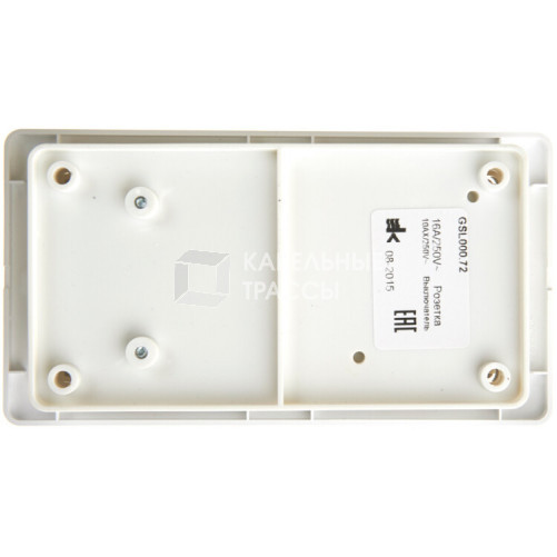 Glossa Белый Блок: розетка и 2-кл. выключатель | GSL000172 | Schneider Electric