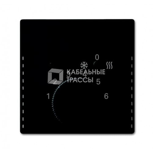 Накладка для механизма терморегулятора 1099 UHKEA, Future/Axcent/Carat/Династия, черный бархат | 2CKA001710A4052 | ABB