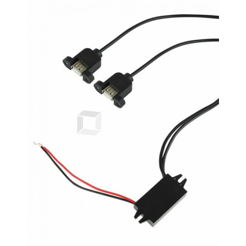 Адаптер DC 12 V-2xUSB-A 5 V 3 A | 16-0602 | REXANT