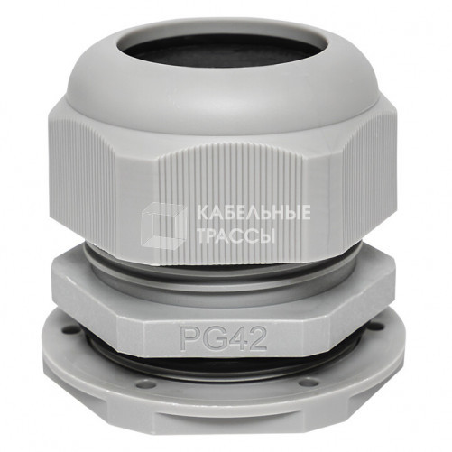 Сальник PG42 IP54 (1 шт) d отв. 53 мм / d провод. 32-38 мм PROxima | plc-pg-42-1-r | EKF