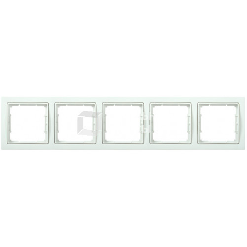 BOLERO Q1 белый Рамка 5-местная квадратная РУ-5-ББ | EMB52-K01-Q1 | IEK