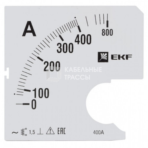 Шкала сменная для A961 400/5А-1,5 EKF PROxima | s-a961-400 | EKF