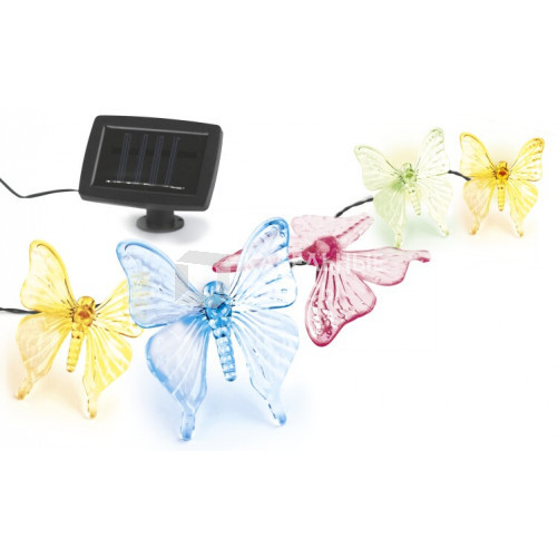 Cветильник садовый декоративный SL-PL600-BTF2 на солнечной батарее, пластик, прозрачный, длина гирлянды - 600 | Б0016258 | ЭРА