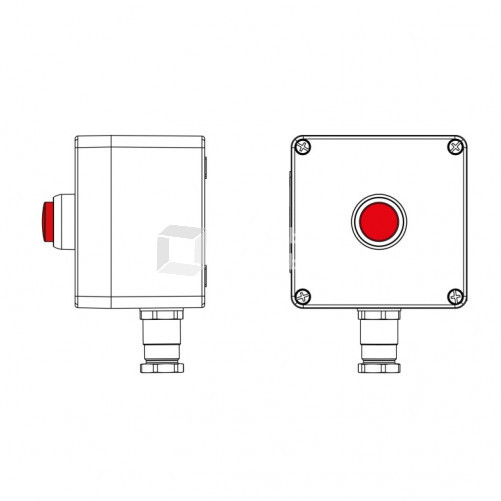 Взрывозащищенный пост управления из полиэстера CPE-P-03-(1xLR(250))-1xKH2MHK(C)1Ex d e IIC Т5 Gb / Ex tb IIIC T95°C Db IP66/КЗ | 2231.031.22.1217 | DK