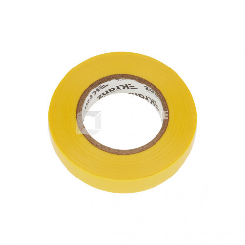Изолента ПВХ KRANZ 0.13х15 мм, 25 м, желтая (5 шт./уп.) |KR-09-2102 | Kranz