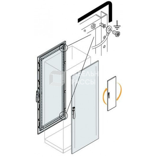 Дверь передняя/задняя 2000x800мм ВхШ | EC2080K | ABB