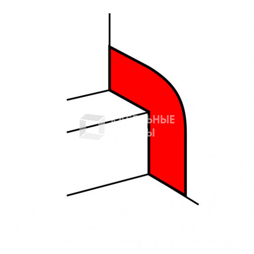 Накладка на стык со стеной - для кабель-каналов шириной от 80 до 150 мм DLP | 010698 | Legrand