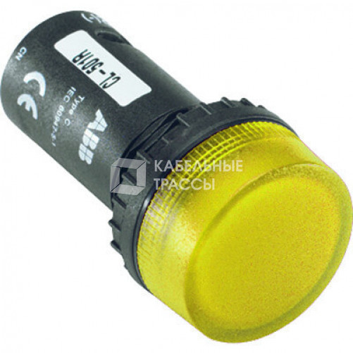 Лампа CL-502Y желтая со встроенным светодиодом 24В AC/DC | 1SFA619402R5023 | ABB