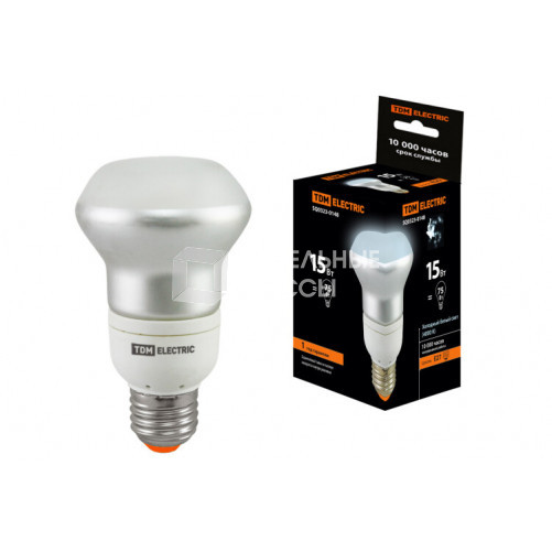 Лампа энергосберегающая КЛЛ 15Вт Е27 840 отражатель (рефлектор) RM63 FR | SQ0323-0148 | TDM