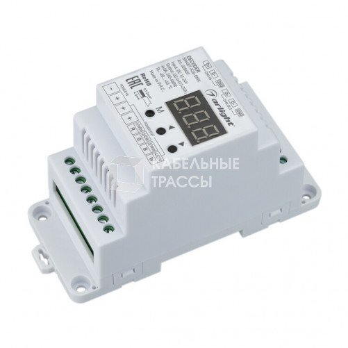 Декодер SMART-K36-DMX (12-24V, 4x5A, DIN) | 028409 | Arlight