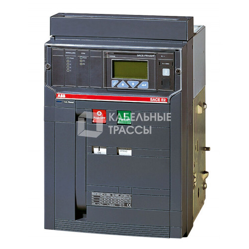 Выключатель автомат.пост.тока, стационарный E2B 1250 PR122/DC In=1000A 3p F VR с конт.авар.срабат.PR120/V к верхним выводам | 1SDA064582R7 | ABB