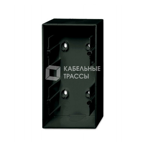ABB Basic 55 Шато (чёрный) Коробка для открытого монтажа, 2-постовая | 1799-0-0966 | 2CKA001799A0966 | ABB