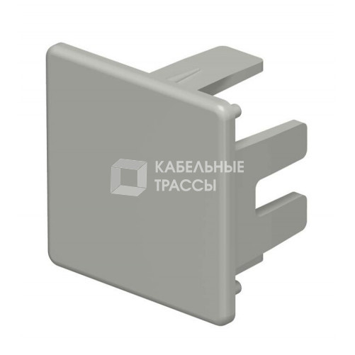 Торцевая заглушка кабельного канала WDK 30x30 мм (ПВХ,серый) (WDK HE30030GR) | 6158765 | OBO Bettermann