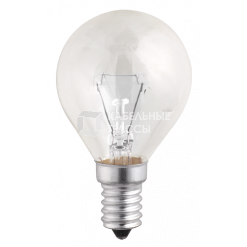 Лампа накаливания ЛОН 40Вт E14 240В P45 clear | 3320256 | Jazzway