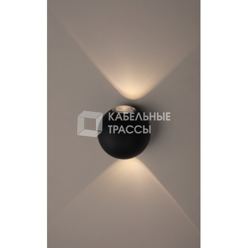 Декоративная подсветка светодиодная WL11 BK 2*1Вт IP 54 черный | Б0034609 | ЭРА