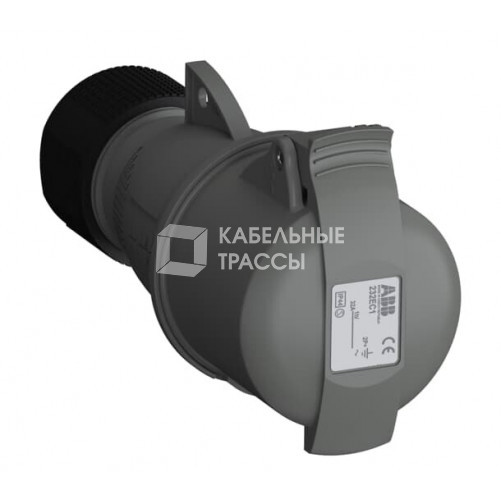 Розетка кабельная Easy&Safe 232EC1,32А,2P+E,IP44,1ч|2CMA102027R1000| ABB