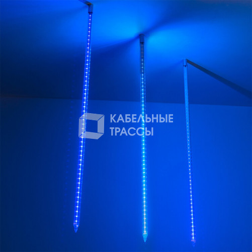 Светодиодная гирлянда ARD-ICEFALL-CLASSIC-D23-1000-CLEAR-96LED-LIVE BLUE (230V, 1.5W) | 026102 | Arlight