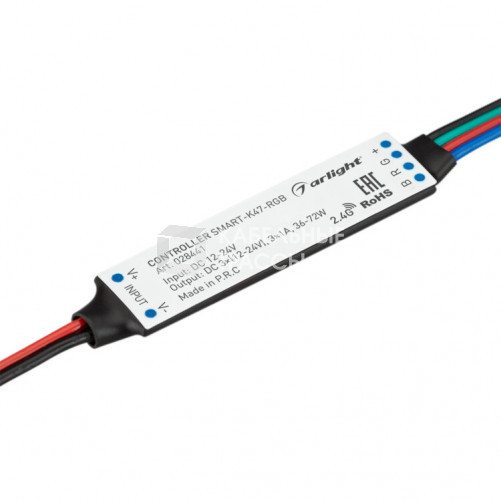 Контроллер SMART-K47-RGB (12-24V, 3x1A, 2.4G) | 028441 | Arlight